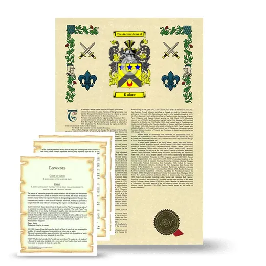 D alare Armorial History and Symbolism package