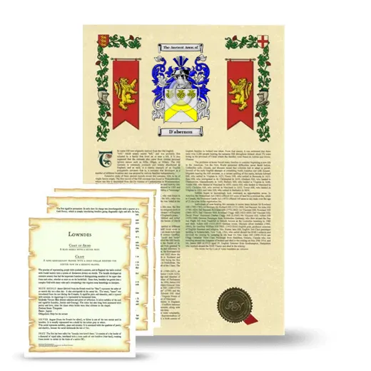 D'abernon Armorial History and Symbolism package