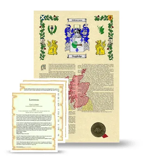 Daggledge Armorial History and Symbolism package
