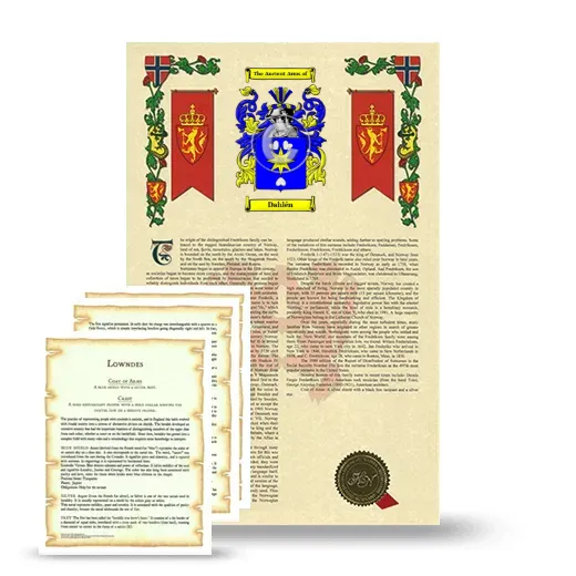 Dahlén Armorial History and Symbolism package