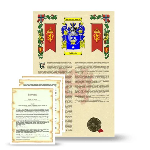 Dahlquist Armorial History and Symbolism package