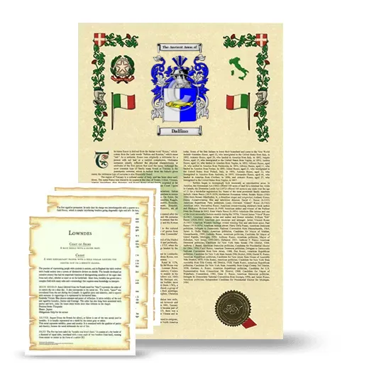 Dalfino Armorial History and Symbolism package