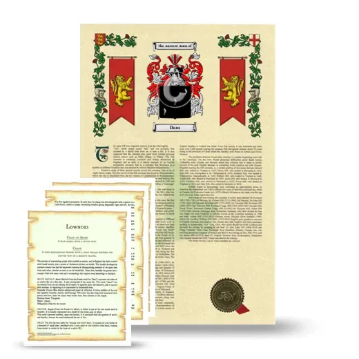 Dam Armorial History and Symbolism package