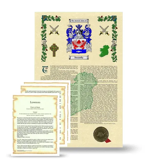 Dannelly Armorial History and Symbolism package
