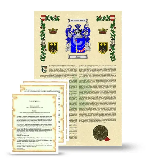 Danz Armorial History and Symbolism package