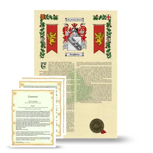 Daughtrey Armorial History and Symbolism package
