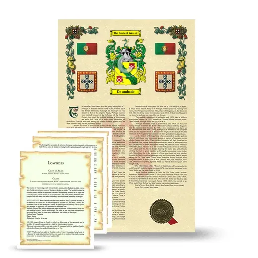 De andrade Armorial History and Symbolism package