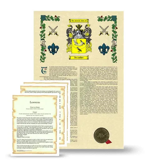 De corbet Armorial History and Symbolism package