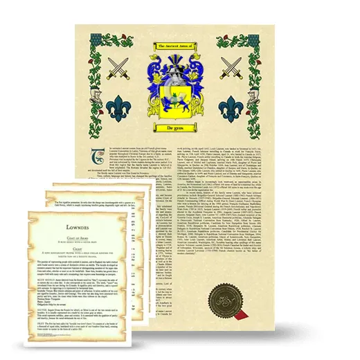 De gros Armorial History and Symbolism package