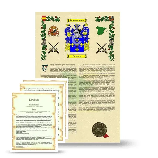 De maria Armorial History and Symbolism package