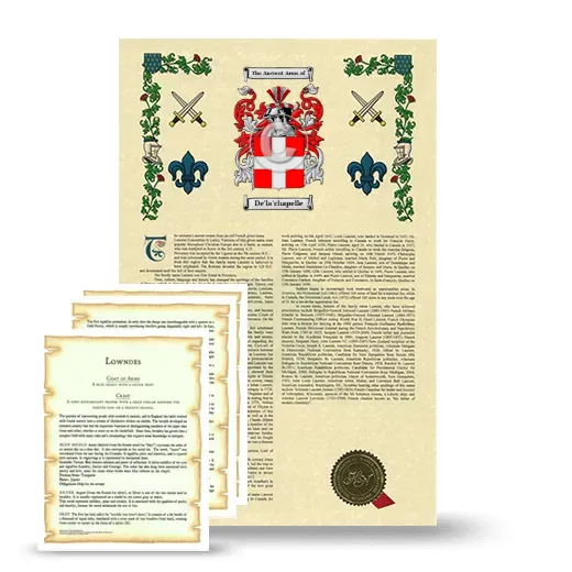 De'la'chapelle Armorial History and Symbolism package