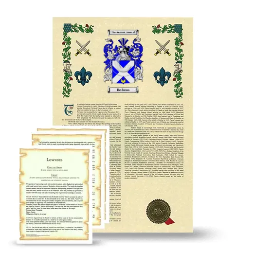 De-brun Armorial History and Symbolism package