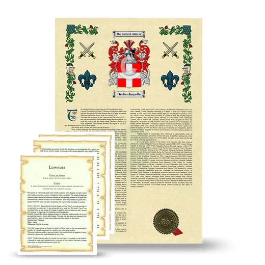 De-la-chapelle Armorial History and Symbolism package