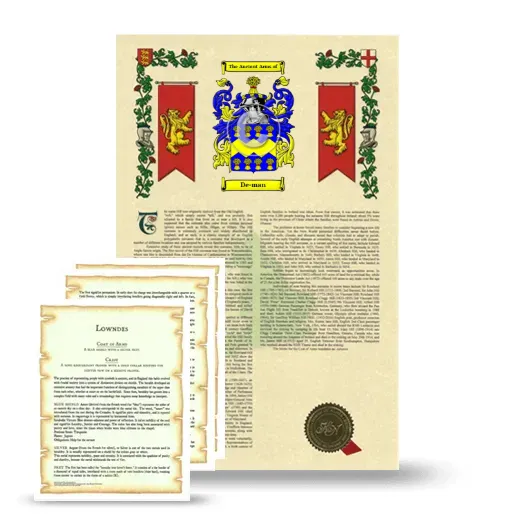 De-man Armorial History and Symbolism package
