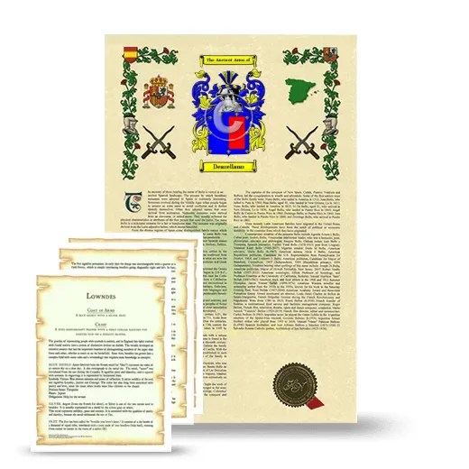 Dearellano Armorial History and Symbolism package