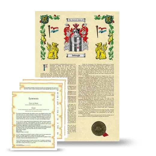 Debergh Armorial History and Symbolism package