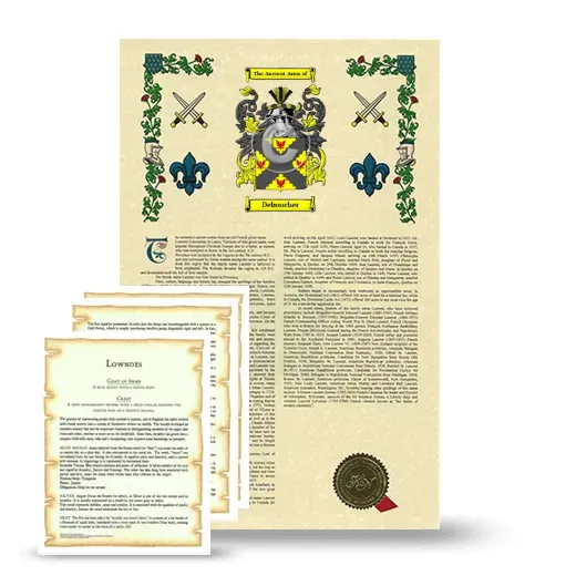 Deboucher Armorial History and Symbolism package