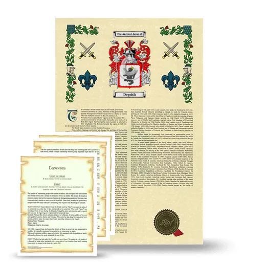 Degrish Armorial History and Symbolism package