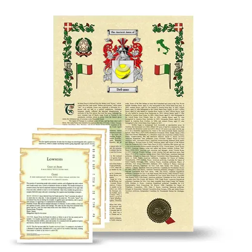 Del-ano Armorial History and Symbolism package