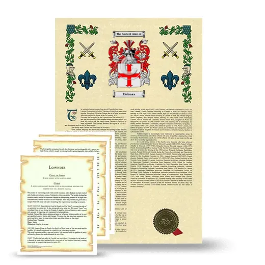 Delmas Armorial History and Symbolism package