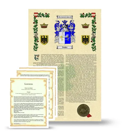 Denier Armorial History and Symbolism package
