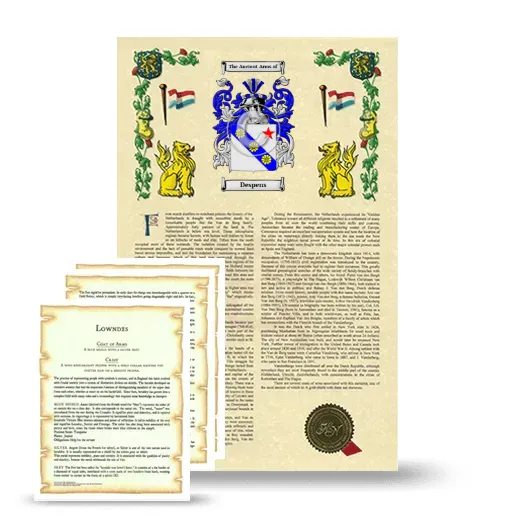 Despens Armorial History and Symbolism package