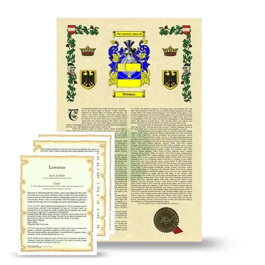 Detman Armorial History and Symbolism package