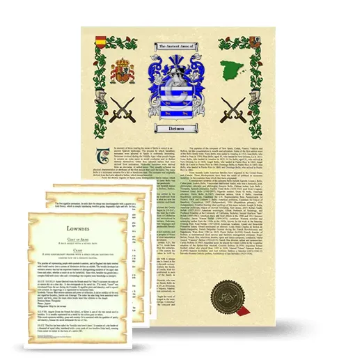 Detoro Armorial History and Symbolism package