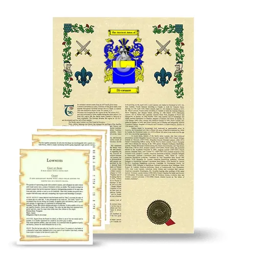 Di-cesare Armorial History and Symbolism package