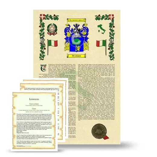 Di-cesare Armorial History and Symbolism package