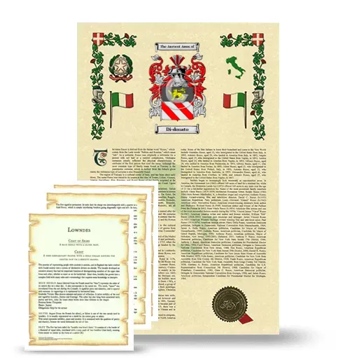 Di-donato Armorial History and Symbolism package