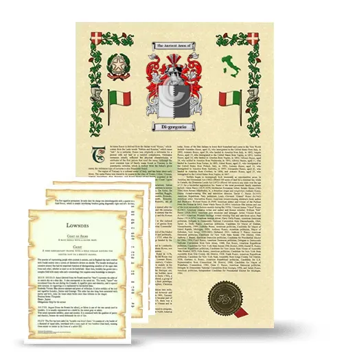 Di-gregorio Armorial History and Symbolism package