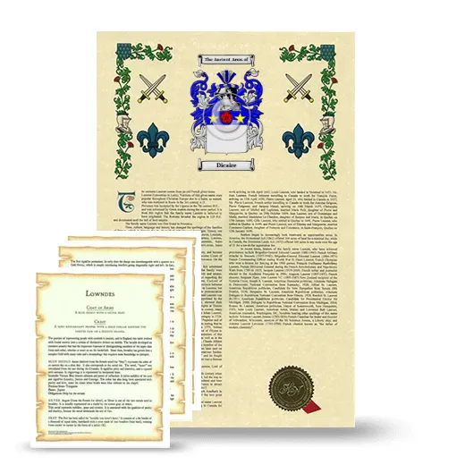 Dicaire Armorial History and Symbolism package