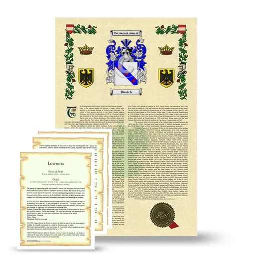Dierich Armorial History and Symbolism package