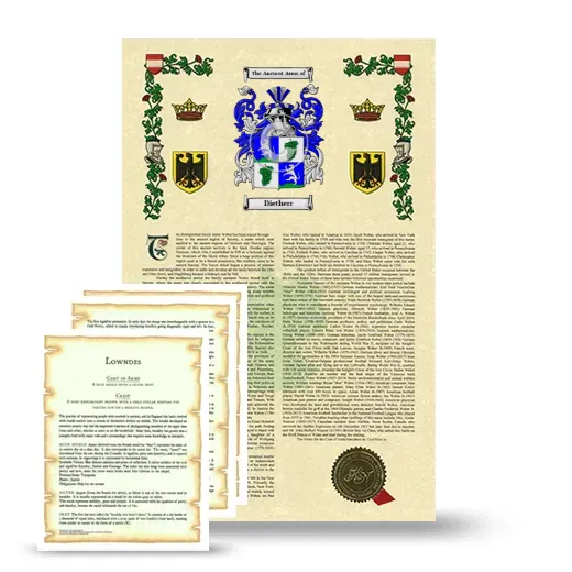 Dietherr Armorial History and Symbolism package