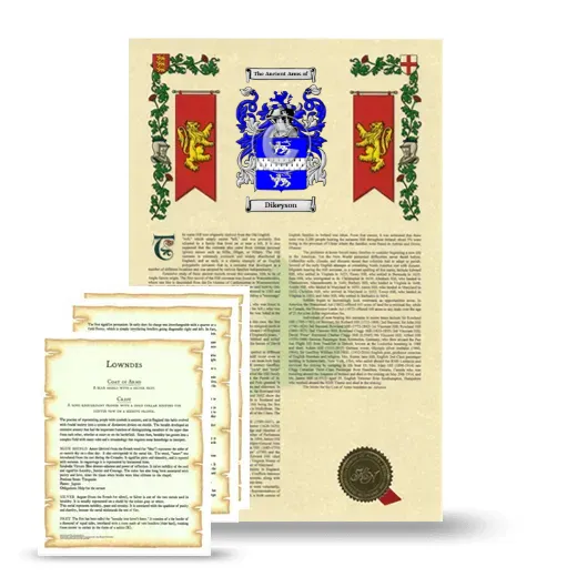 Dikeyson Armorial History and Symbolism package