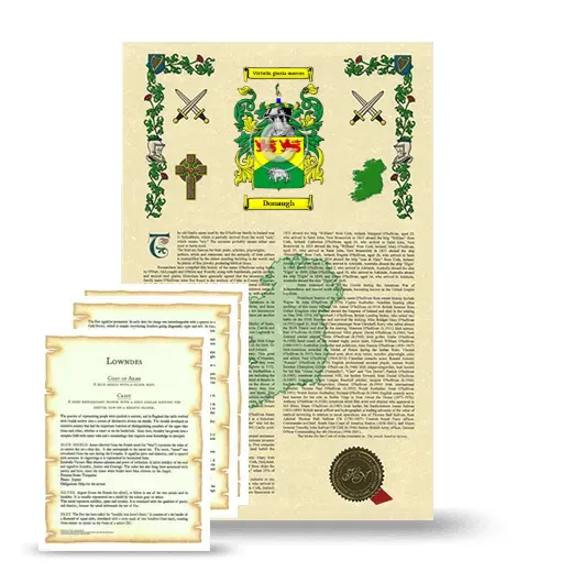 Donaugh Armorial History and Symbolism package