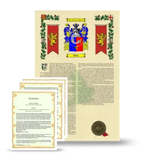 Dorry Armorial History and Symbolism package