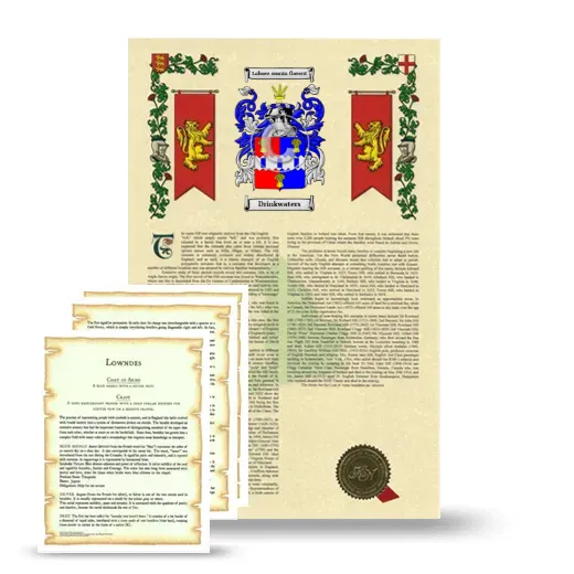 Drinkwaters Armorial History and Symbolism package