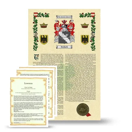 Drubach Armorial History and Symbolism package