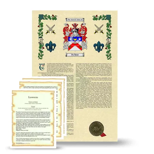 Du bose Armorial History and Symbolism package