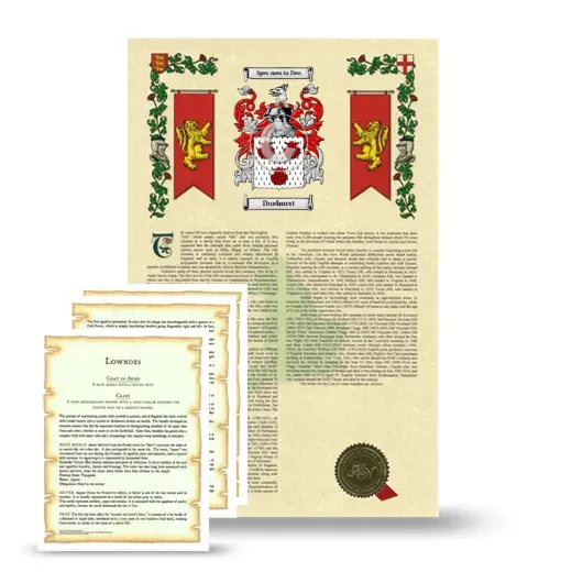 Duehurst Armorial History and Symbolism package