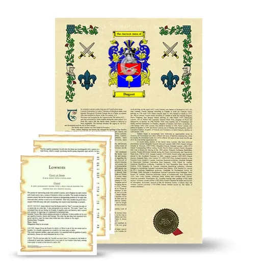 Dugast Armorial History and Symbolism package