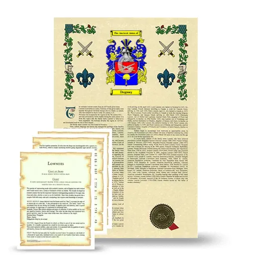 Duguay Armorial History and Symbolism package
