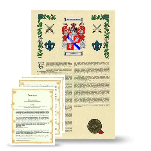 Durforte Armorial History and Symbolism package