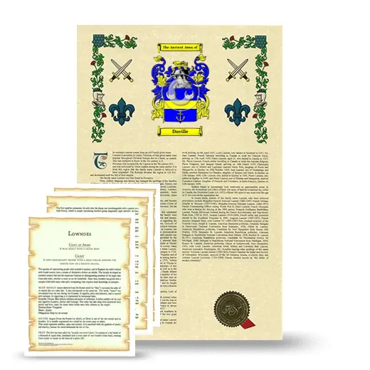 Duville Armorial History and Symbolism package