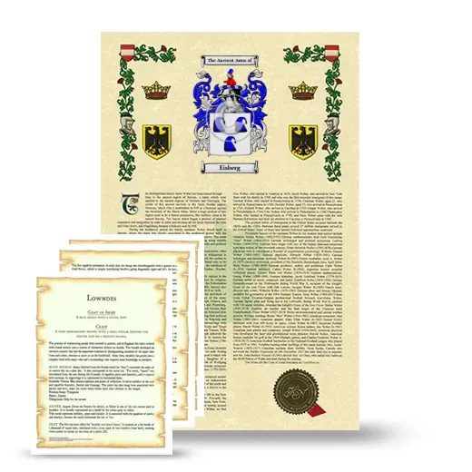 Eisberg Armorial History and Symbolism package