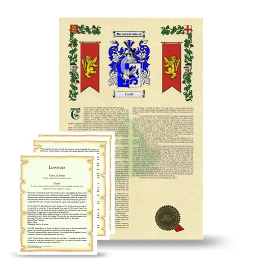 Enick Armorial History and Symbolism package