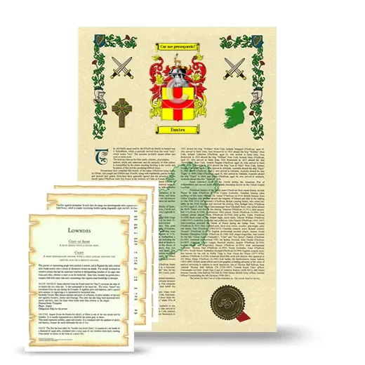 Eustes Armorial History and Symbolism package