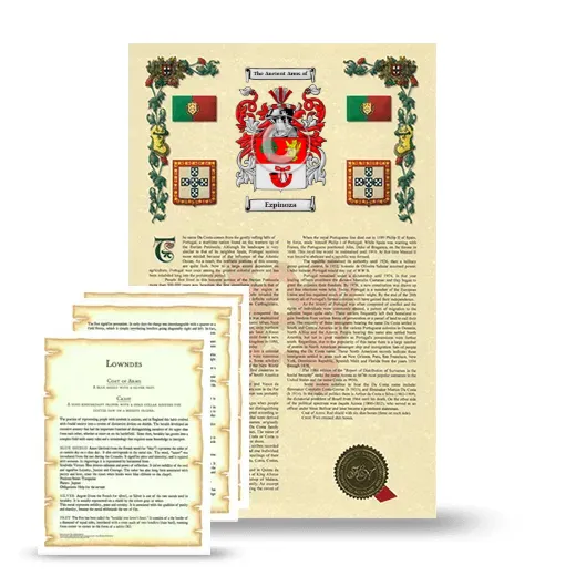 Ezpinoza Armorial History and Symbolism package